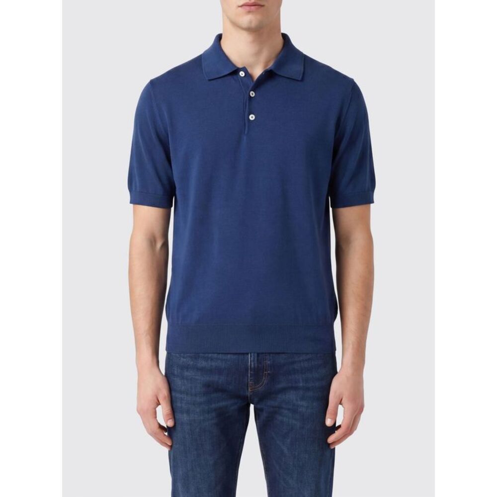 Brunello Cucinelli Polo Shirt Men Grey